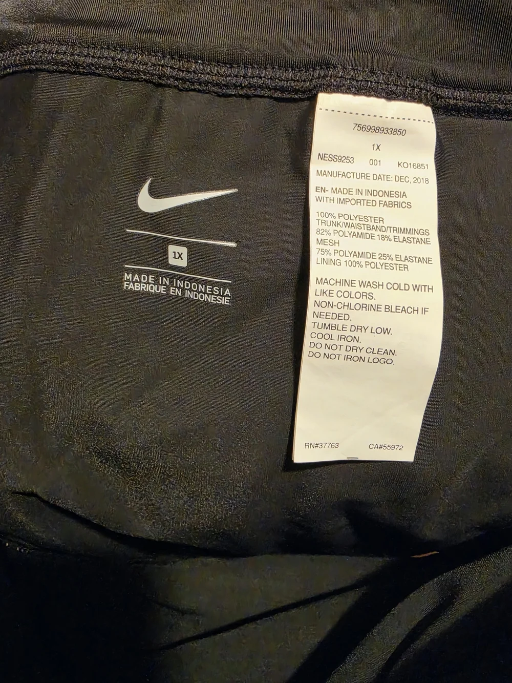 Nike Black Activewear
